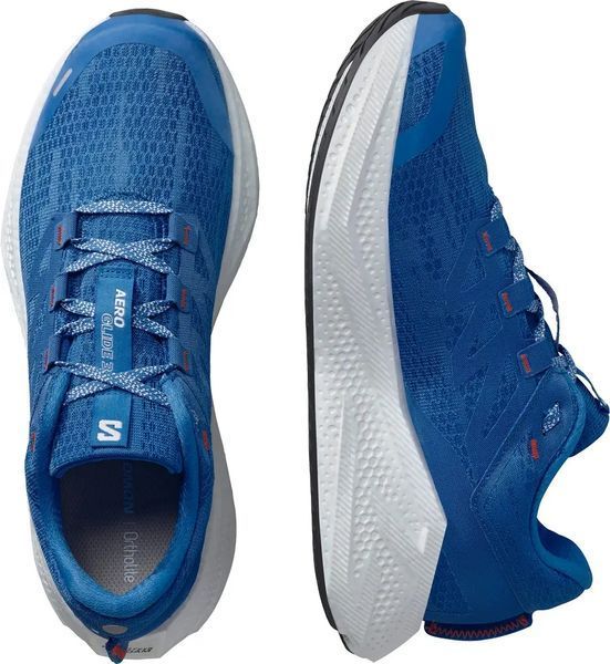Кроссовки Salomon AERO GLIDE 3 French Blue/White/Cherry Tomato, 11