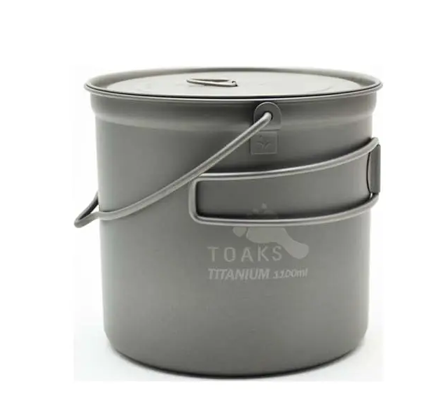 Titanium 1100ml Pot with Bail Handle каструля з розкладними ручками (Toaks)