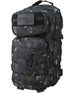 Рюкзак тактичний KOMBAT Hex-Stop Small Molle Assault Pack 28л Мультикам Чорний