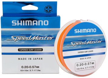 Шоклідер Shimano Speedmaster Tapered Surf Leader 150м помаранчевий