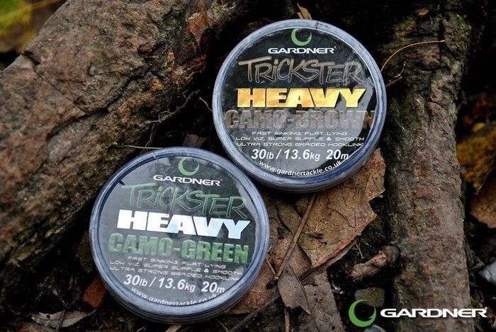 Поводочный материал Gardner Trickster Hevy Camo, 15lb, 6,8кг. ил