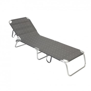 Ліжко розкладне Bo-Camp Sun Lounger 3 Positions Anthracite