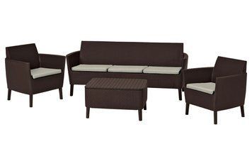 Набір меблів Salemo 3 seater set коричн.