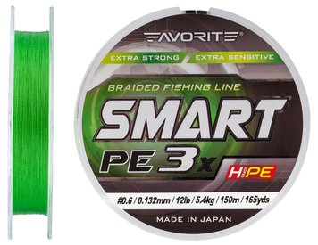 Шнур Favorite Smart PE 3x 150м (l.green)