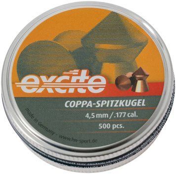 Кулі пневматичні H&N Coppa Spritzkugel. Кал. 4.5 мм. Вага - 0.49 г. 500 шт/уп