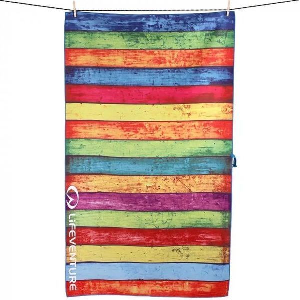Рушник Lifeventure Soft Fibre Printed 150 x 90см Striped Planks Giant