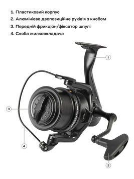 Котушка Brain Apex Carp Big Pit 8000 6+1BB 4.1:1