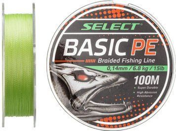 Шнур Select Basic PE Light Green 150m 0.24mm 40lb/18.2kg