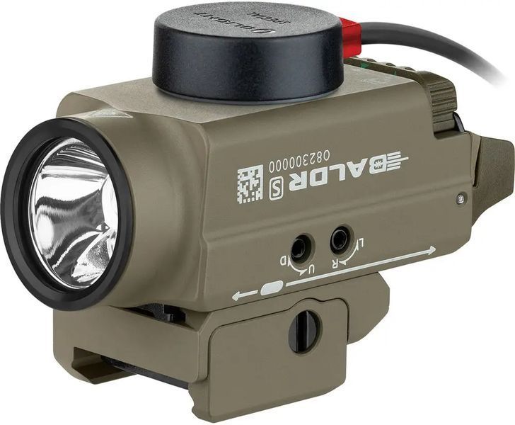 Фонарь с ЛЦВ Olight Baldr S Green Laser Flat Dark Earth