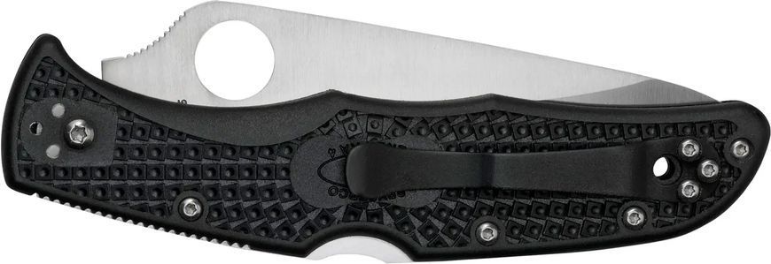 Ніж Spyderco Endura4 FRN CE, сталь - VG-10, руків&rsquo;я - FRN, півсеррейтор, кліпса, довжина клинка - 96 мм, довжина загальна - 222 мм.