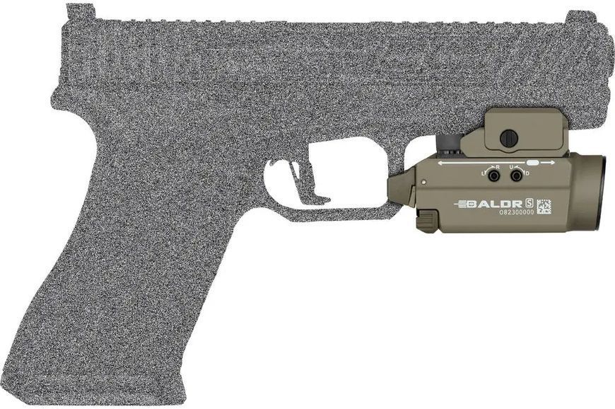 Фонарь с ЛЦВ Olight Baldr S Green Laser Flat Dark Earth