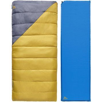 Набір спальник-килимок Kelty Campgroud Kit bamboo-grisaille