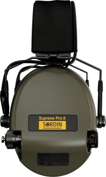 Активні навушники Sordin Supreme Pro X Slim Green (сумісні з ARC Rail)