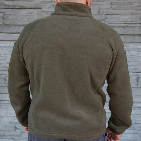 Флисовая кофта Kirasa 320г/м хаки (50) (Арт KI413-2)