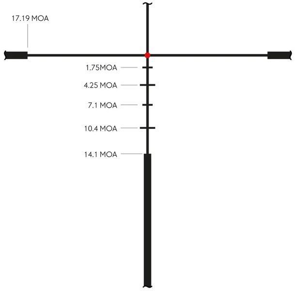 Прицел оптический Hawke Endurance FD 1.7-10x44 сетка LR2 с подсветкой
