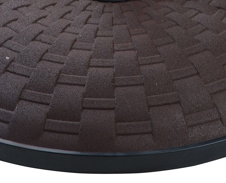 Підставка для парасолі Time Eco TE-Н1-25 бетонна кругла коричнева, 25 кг