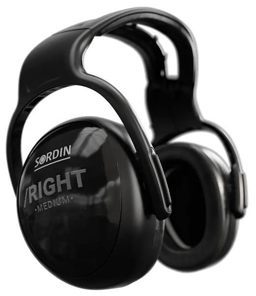 Пассивные наушники Sordin Left/Right Medium средний уровень шума. Цвет: черный
