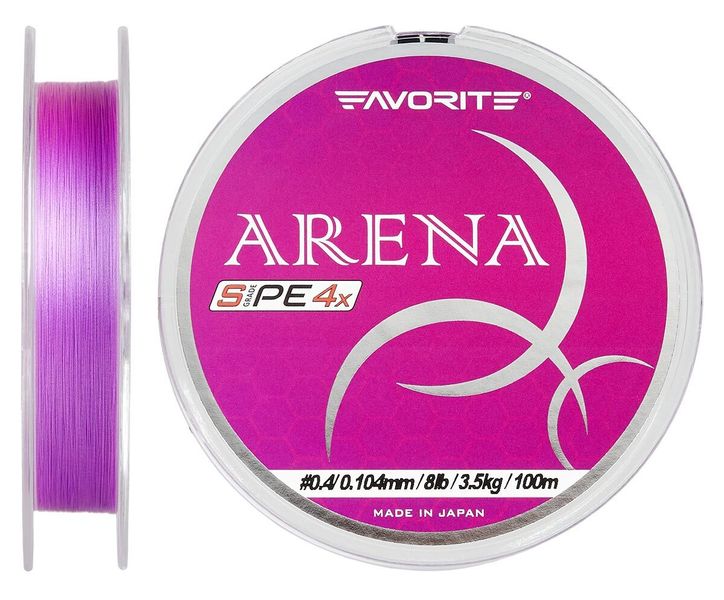 Шнур Favorite Arena PE 4x 100м purple