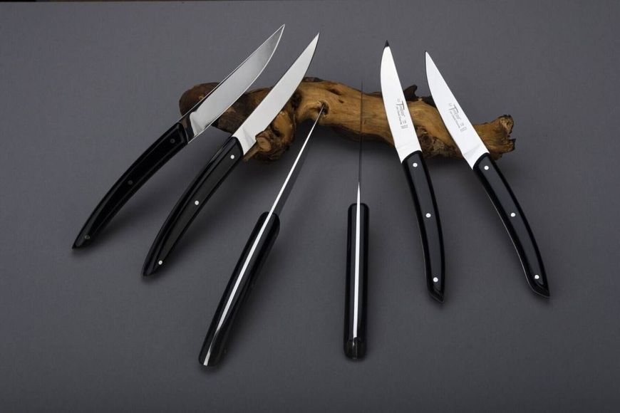 Набір з 6 ножів Thiers з чорною ручкою