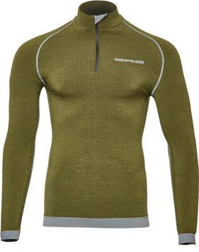 Термосвитер Spring L 81%merino wool 14% polyamide 5% elastane ц:зеленый, L