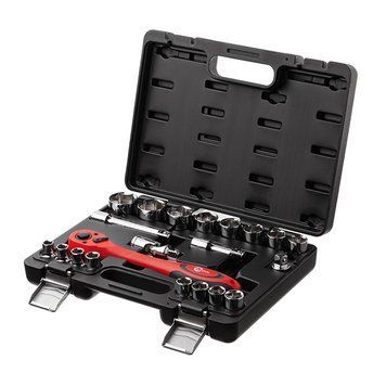 Професійний набір інструментів 21ед., 1/2", Cr-V, ET-6021