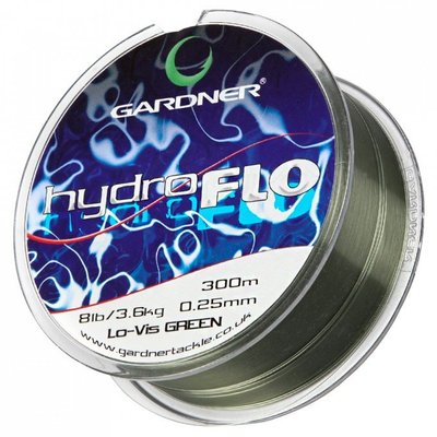 Волосінь коропова Gardner HYDRO-FLO, 12lb, 5,4 кг, 0,30 мм, 300 м, зелений (XHYD12G)