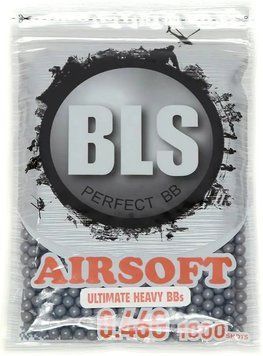 Страйкбольные шарики BLS Ultimateheavy (Stainless) Gray 6 мм 0,46 г 1000 шт