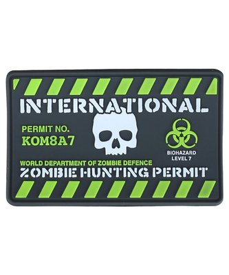 Шеврон патч KOMBAT UK Zombie Hunting Permit