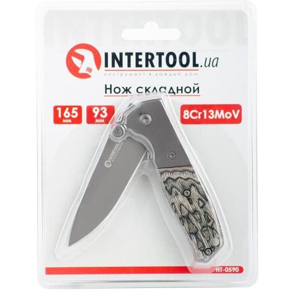 Нож складной Intertool 165мм, HT-0590