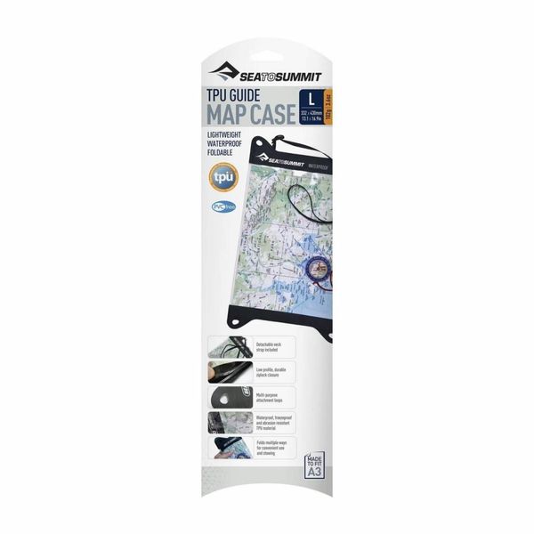 Гермочохол для карти Sea To Summit TPU Guide Map Case Black 43 х 33см