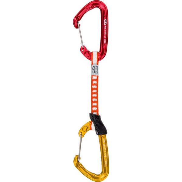 2E692FO C0S Fly-Weight EVO Red and Gold colour carabiners DY sling 10 mm/12 cm white/red