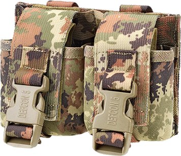 Подсумок для гранат Defcon 5 Porta Granate MOLLE Doppio Camo