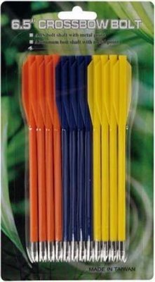 Стрелы для пист.арбалета Man Kung MK-PL-3C, пластик, 3 цвета ц:желтый, синий, оранжевый, 1000092