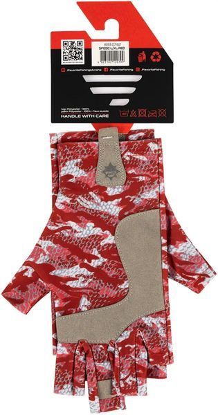 Перчатки Favorite Solar Fishing Gloves 5 Cut S/M ц:red, S/M