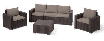 Набір меблів California 3 seater коричневий