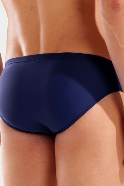 Плавки-сліпи для чоловіків Arena DOUBLE GRAPHIC SWIM BRIEFS темно-синій, помаранчевий Чол 90