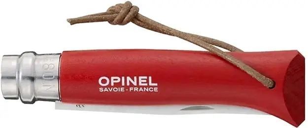 Ніж Opinel №8 "Adventurer" VRI Inox червоний