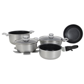 Набор посуды Gimex Cookware Set induction 8 предметов Silver (6977227), Серебристый