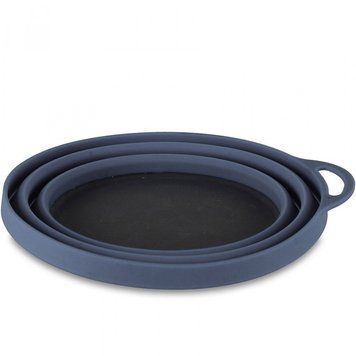 Lifeventure тарелка Silicone Ellipse Bowl graphite