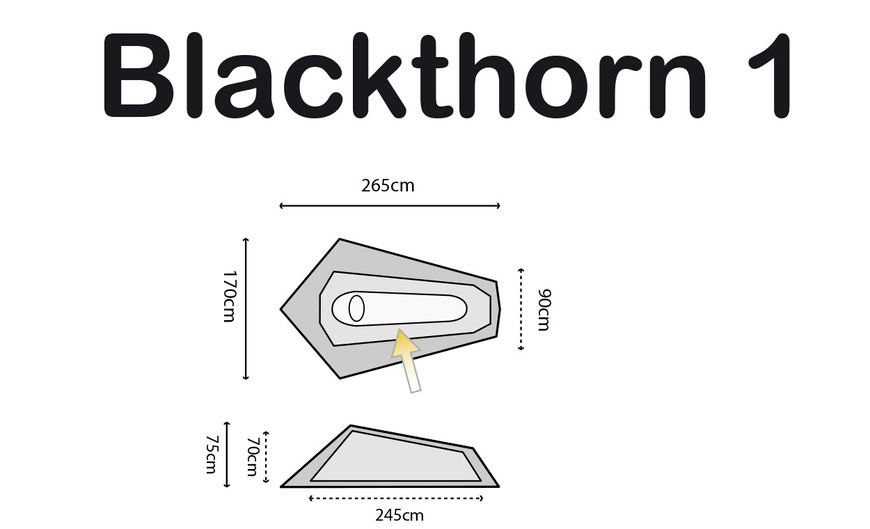 Палатка Highlander Blackthorn 1 HMTC (TEN131-HC)