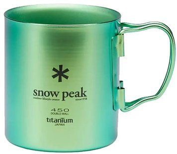 Термокухоль Snow Peak MG-053GR-US Ti-Double Colored Mug 0.45l Green
