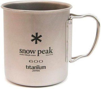 Кружка Snow Peak MG-044R Titanium Single Wall 600ml