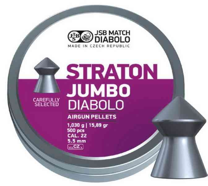 Пули пневм JSB Jumbo Straton, 5,5 мм , 1,03 г, 250 шт/уп, 14530559