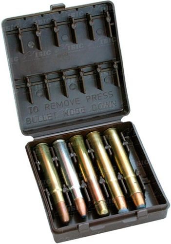 Кейс для патронов MTM Ammo Wallet 378, 416, 470, 500NE на 10 патронов цвет: коричневый, 17730854