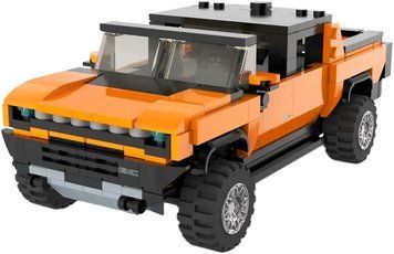 Машинка Rastar Hummer EV конструктор bricks 1:30 ц:оранжевый