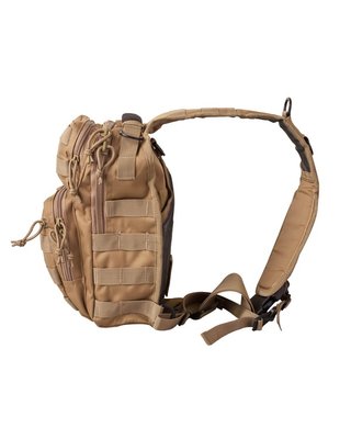Рюкзак тактический однолямочный KOMBAT UK Mini Molle Recon Shoulder Bag 10л Койот