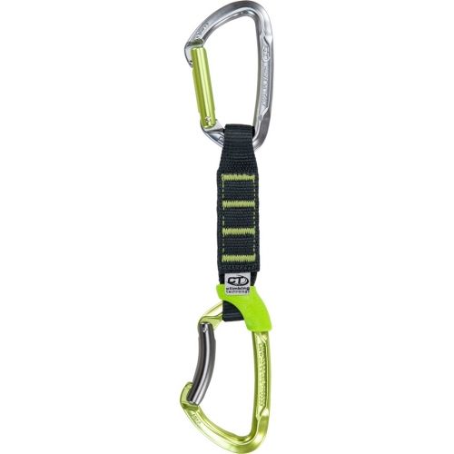 Відтяжка з карабінами Climbing Technology Lime set PRO ny 12см grey/green, 2E661DC C0L