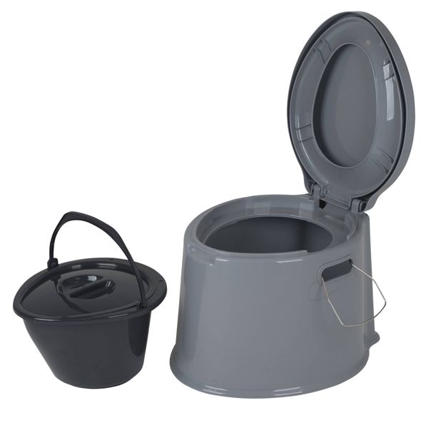 Біотуалет Bo-Camp Portable Toilet 7 Liters Grey (5502800), Сірий