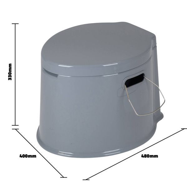 Біотуалет Bo-Camp Portable Toilet 7 Liters Grey (5502800), Сірий