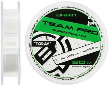 Волосінь Brain Team Pro 50m (clear) 0.193mm 3.6kg